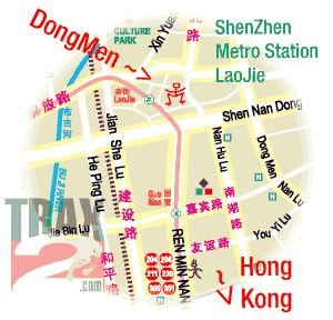 dongmen mache Shenzhen kat jeyografik